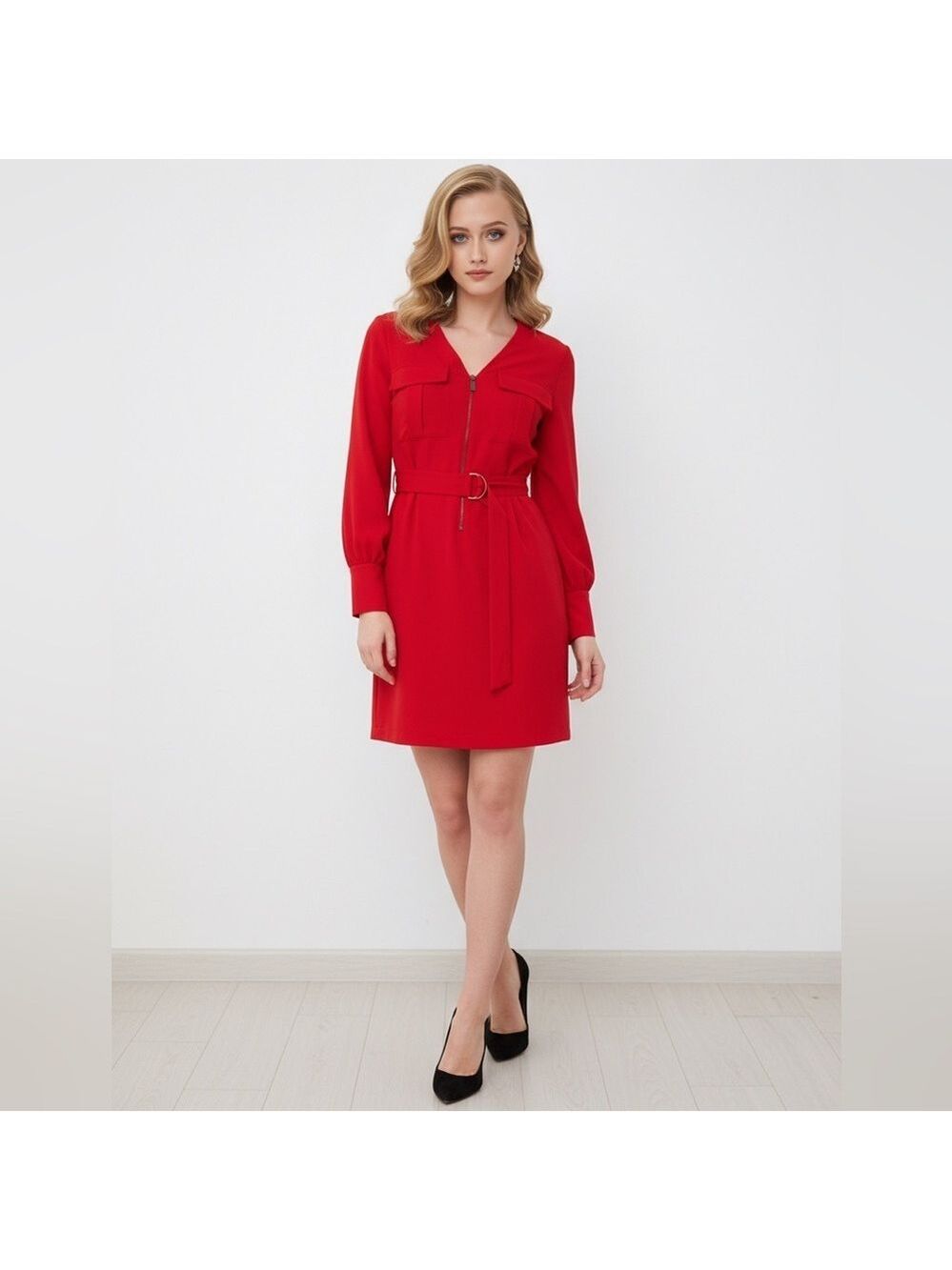 Pinko Capeta Abito Red Dress
